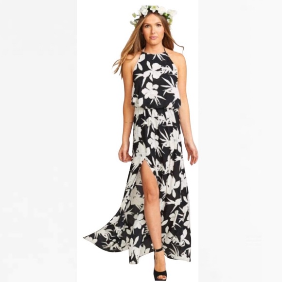 Show Me Your Mumu Heather Halter Dress Sz M - Picture 4 of 8